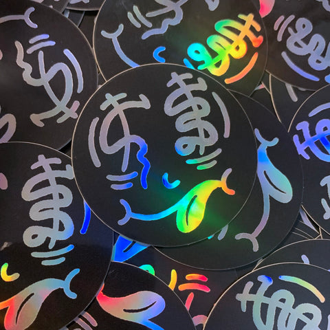 CS- Holographic Sticker