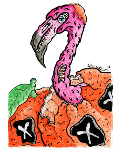 Birth of A Flamingo - Print