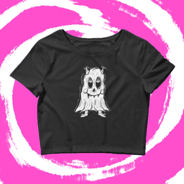 Ghost Kid - Women’s Crop Tee