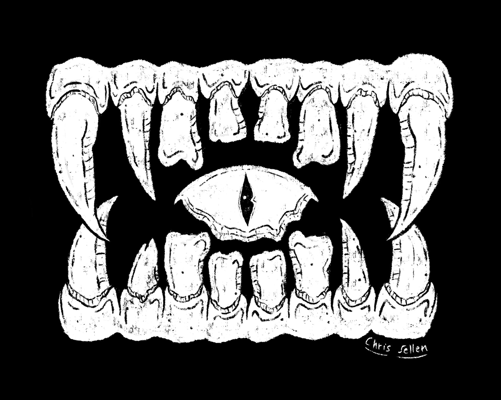 Gnarly Teefs - Print