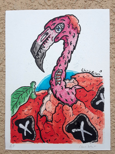 Birth of A Flamingo - Print