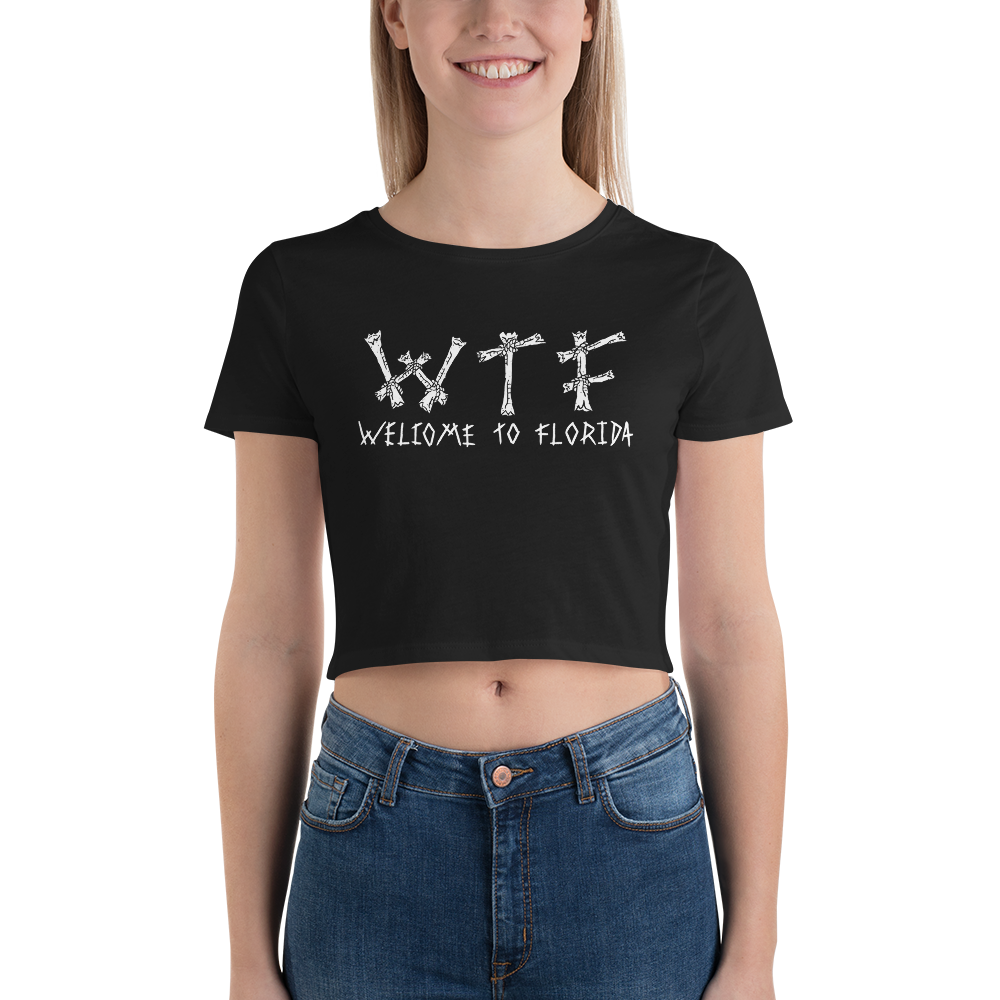 WTF (Welcome To Florida )- Women's Crop Tee